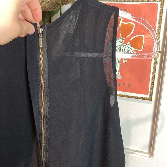 sass & bide “sweet spot” Black, Gold & White Flowy Tank Blouse - Picture 5 of 11